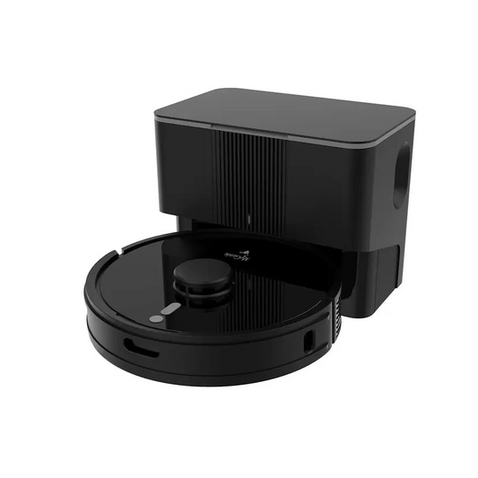 MyGenie Laser Smart IQ720+ Total Clean System Robotic Vacuum Black | 60 Min Runtime | Self Empty | Powerful Dual Suction | Custom Cleaning | Mapping Technology