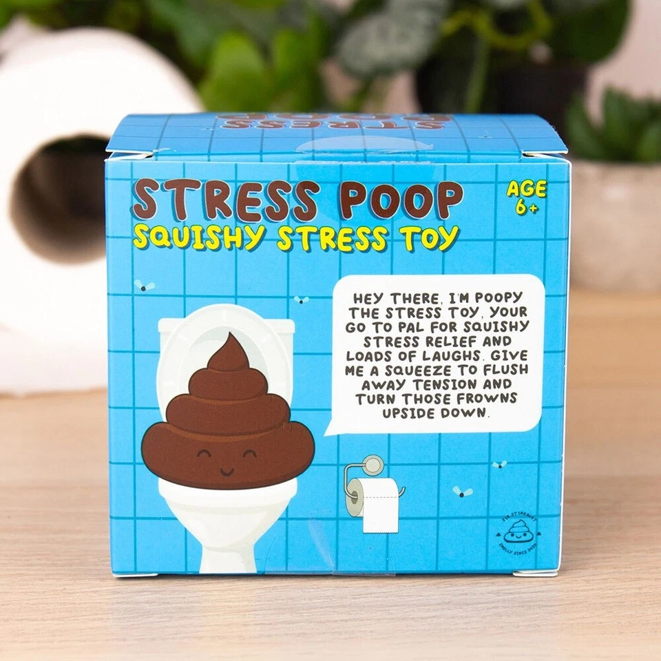Gift Republic Poo Squeeze Toys | 2-Pack Stress Busters | For All Ages