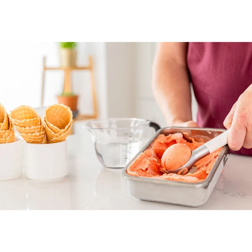 KitchenAid Classic Metal Ice Cream Scooper | Cooking Utensil Porcelain White