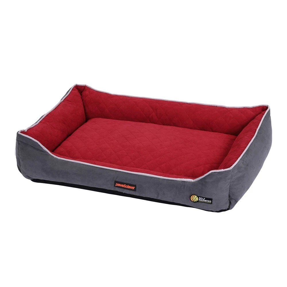 Paws & Claws | Self Warming/Thermal Insulated Walled | Dimensions 90x60cm | Pet/Dog Bed Large