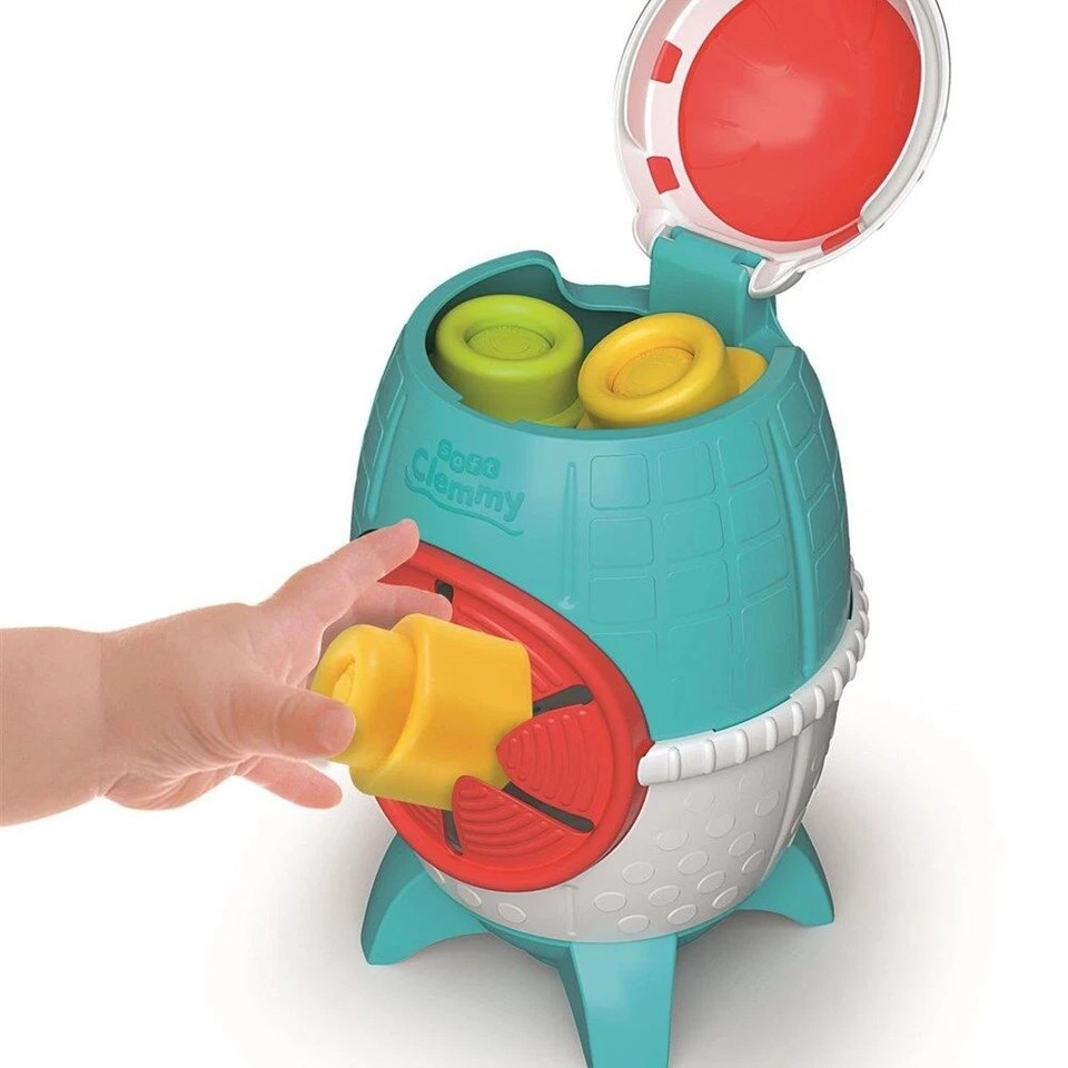 Clementoni Soft Clemmy Touch & Play Sensory Rocket | Toy Baby/Toddler 6m+ | Sensory Bucket