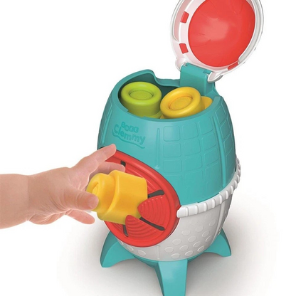Clementoni Soft Clemmy Touch & Play Sensory Rocket | Toy Baby/Toddler 6m+ | Sensory Bucket