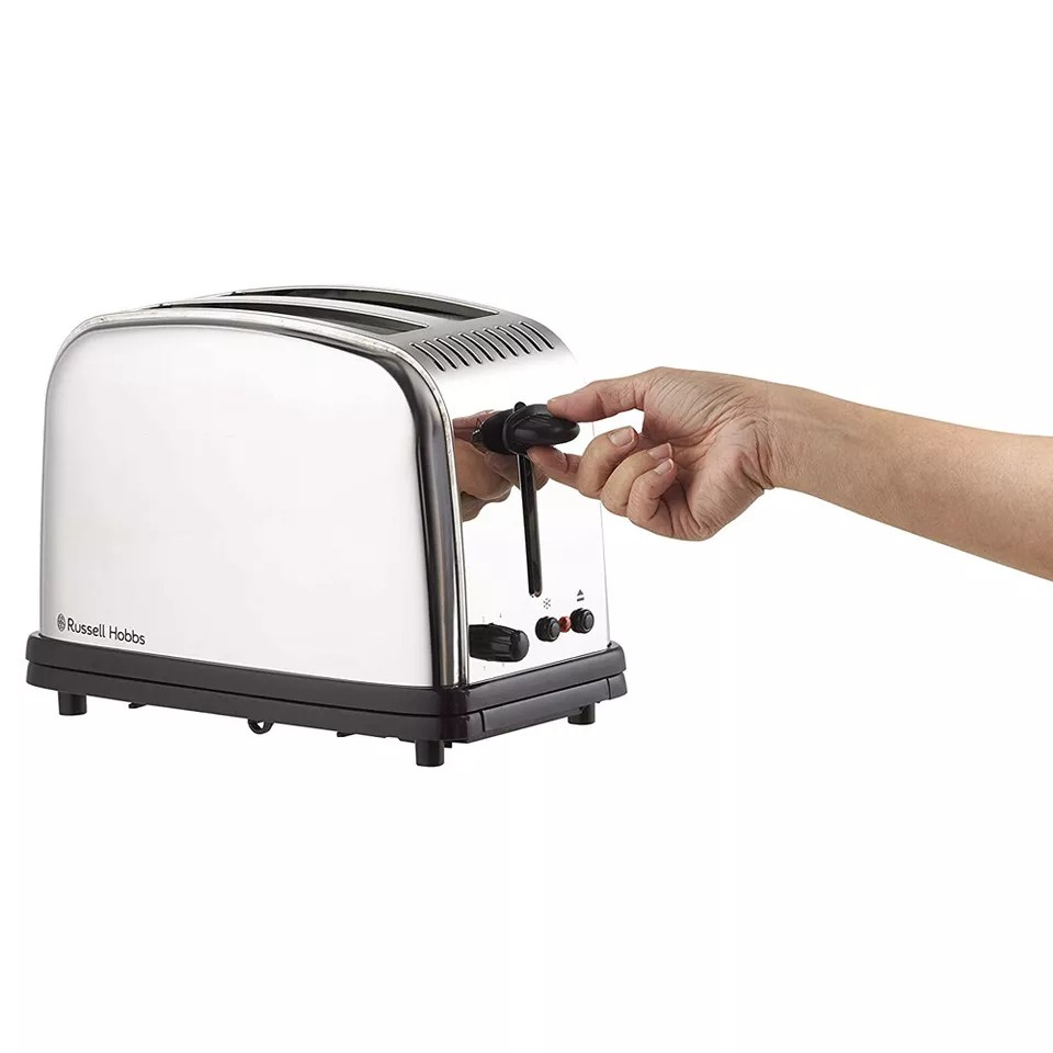 Russell Hobbs Classic 2 Slice Toaster | Brushed Stainless Steel | 1670W