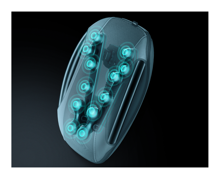 Philips Corded Back Massager | Four Modes | 12 Floating Massage Nodes | One Key Control
