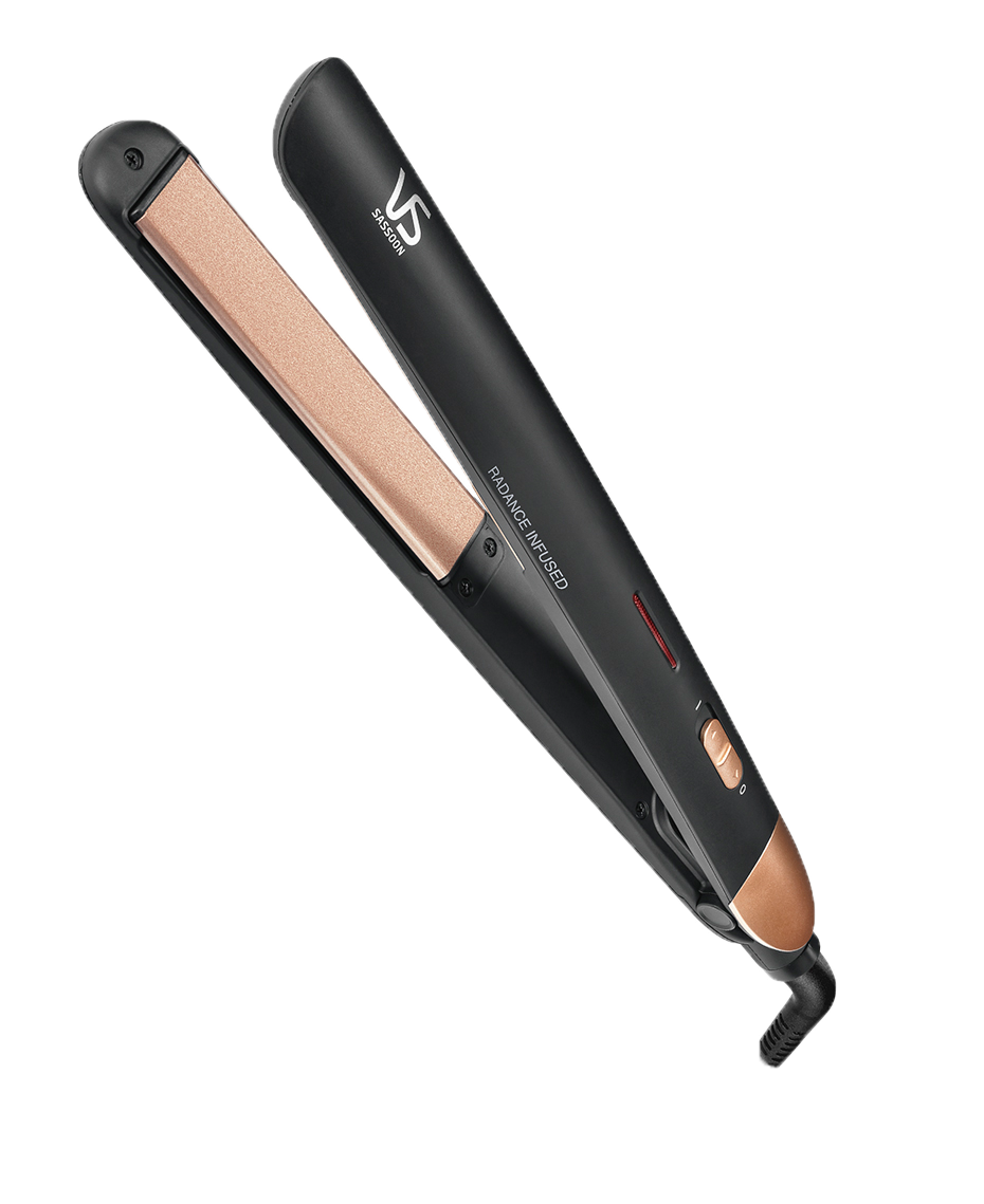 VS Sassoon Radiance Straight Styles | Hair Straightener | Camellia & Macadamia Infused Ceramic Plates | 210°C Heat | Worldwide Voltage | Lightweight and easy to use