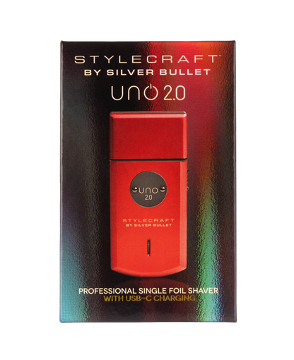 Uno Single Shaver | Cordless Red Foil Shaver | Pocket Sizer Shaver | Super Close Shave | Forged Blade