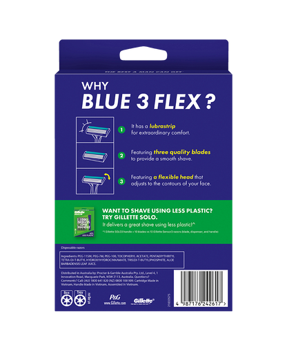 Gillette Blue II Razor 24 Pack | Aloe-Infused Twin Blade Razors | Disposable Razors