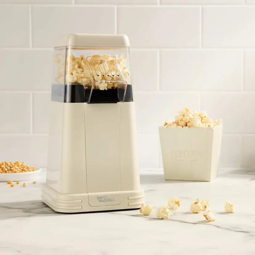 Davis & Waddell Electric Popcorn Maker | Easy Snacks | Makes Fresh Popcorn in 3 Min | Healthy Eating | Simple Operation