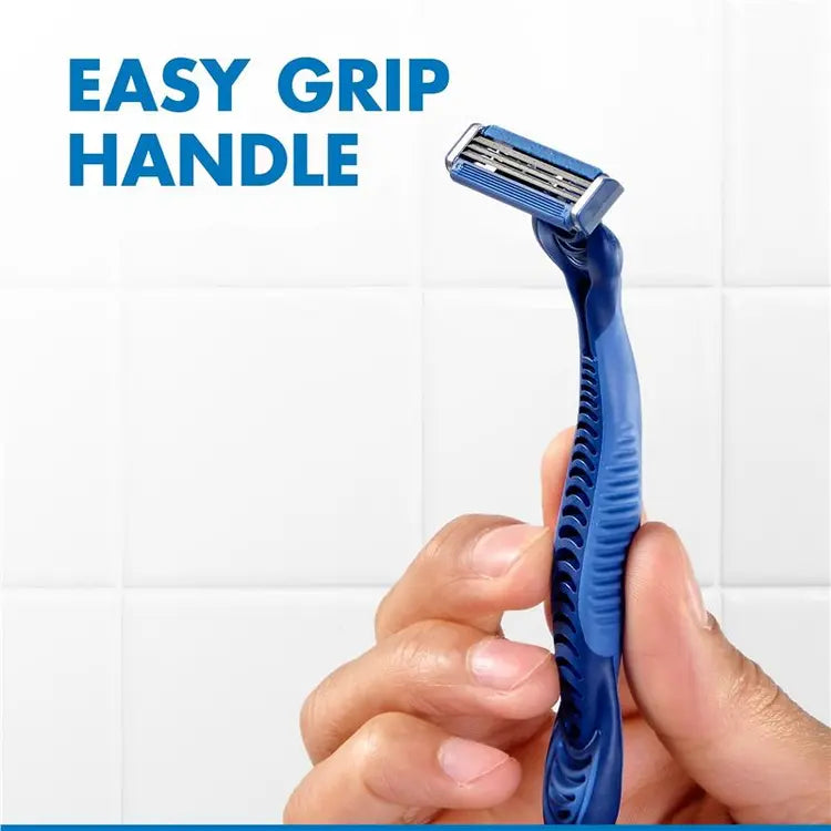 Gillette Sensor 3 Disposable Razors- 20 Pack- Men's Razorblades Travel Shavers | Anti-slip Rubber Handle
