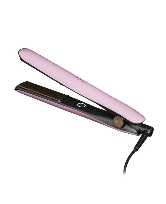 GHD hair straightener - gold professional | Rounded barrel for versatile styling | Pink Sorbet - limited edition | Styling Protection | Sleek Design | Shine Enhancing Styler