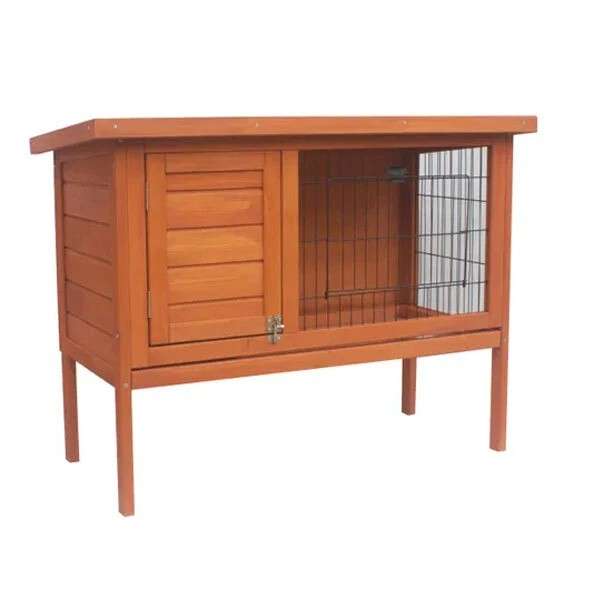 Little Buddies Rabbit Hutch | Standing Wooden Indoor/Outdoor Animal/Rabbit Hutch | 915x450mm