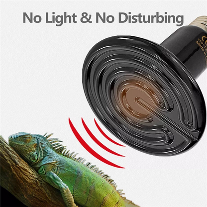 Ceramic Heat Emitter 50W-200W - Infrared Heat Lamp for Reptiles, Chickens & Pets | No Light Heat Bulb for Terrariums & Brooders