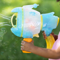 Maxx Bubbles Handheld Bubble Bazooka | Kids Toy 12inch Multi-Coloured | Outdoor play 3y+ | Battery Operated