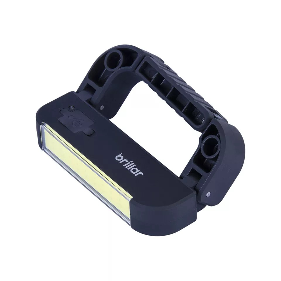 Brillar Rechargeable LED Light & Powerbank | 3-mode Magnetic Handle Carabiner | 90 Degree Swivel