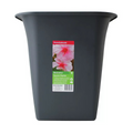 Flower Pots x3 | Square Planter Flower/Plant Pot | Garden Decor 35cm Charcoal