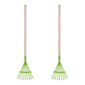 Kids/Children's Lawn Rake | 2 Piece Pretend Play Gardening Toy | Green