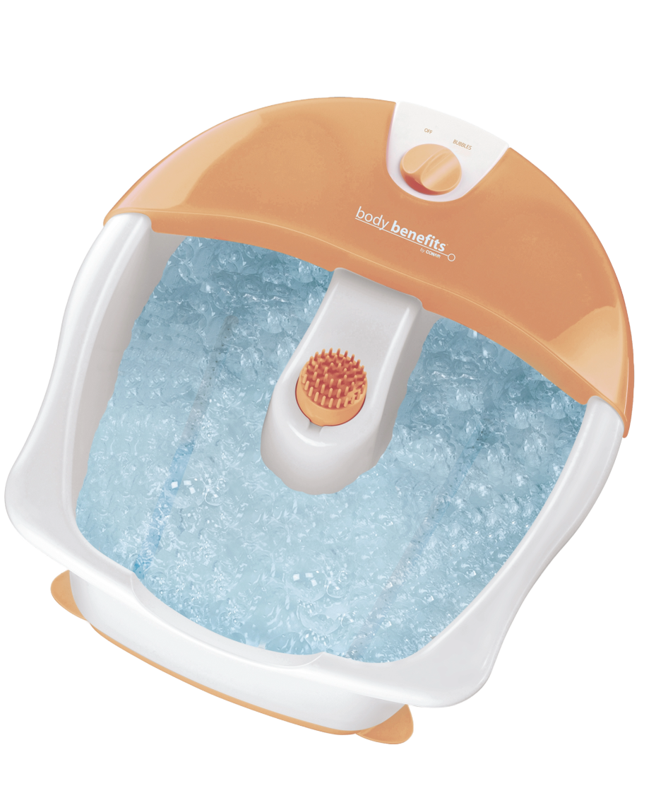 Bubbling Hydro Foot Spa with Foot Pamper Pack | Foot Treatment | Pamper Package | Nail brush & File | Invigorating Massage