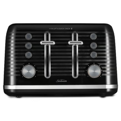 Sunbeam Kettle & Toaster Breakfast Set | 1.7L Kettle Hot Water Jug | 4 Slice Toaster Bread Browing Machine