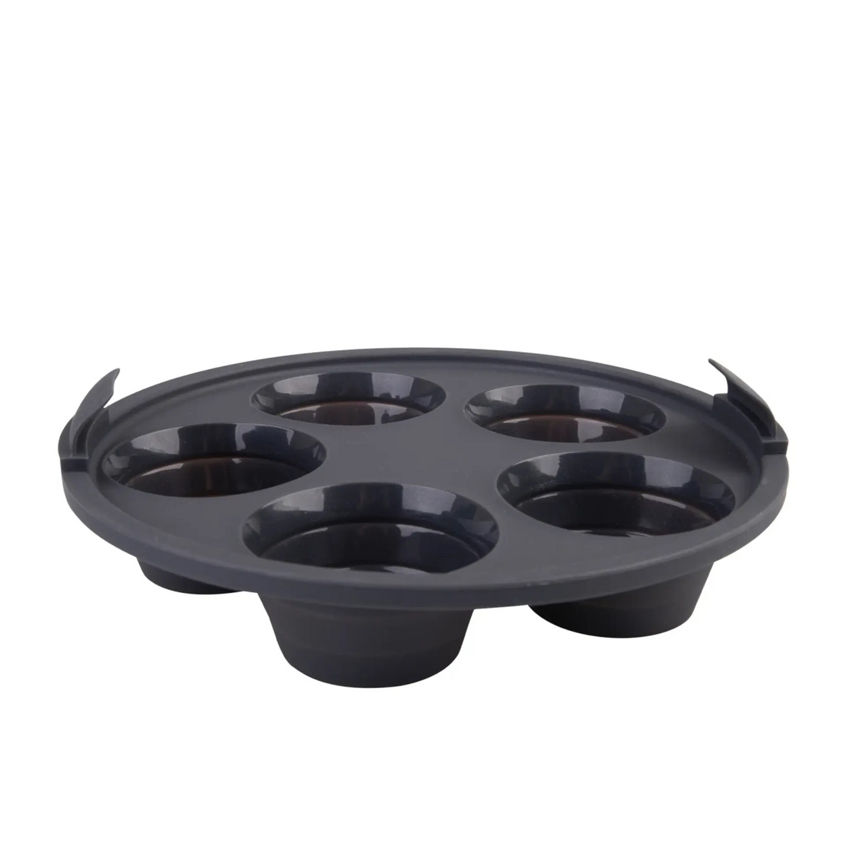 Silicone Air Fryer Muffin Holder | Round Collapsible Muffin Pan 5 Cup | Cupcake Mould