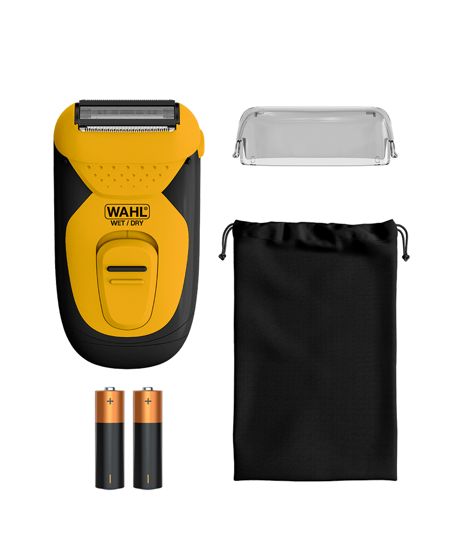 Wahl Extreme Grip Waterproof Compact Electric Shaver | Battery Powered | Travel-Friendly Grooming Tool