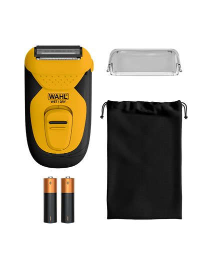 Wahl Extreme Grip Waterproof Compact Electric Shaver | Battery Powered | Travel-Friendly Grooming Tool