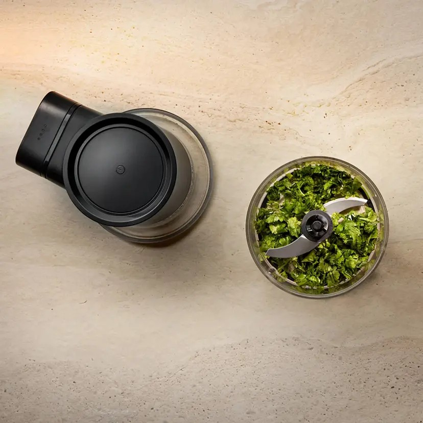KitchenAid GO Cordless Top Down Chopper Matte Black | 3.5 Cup Capacity | Chop/Mix/Puree | Meal Prep | Cordless