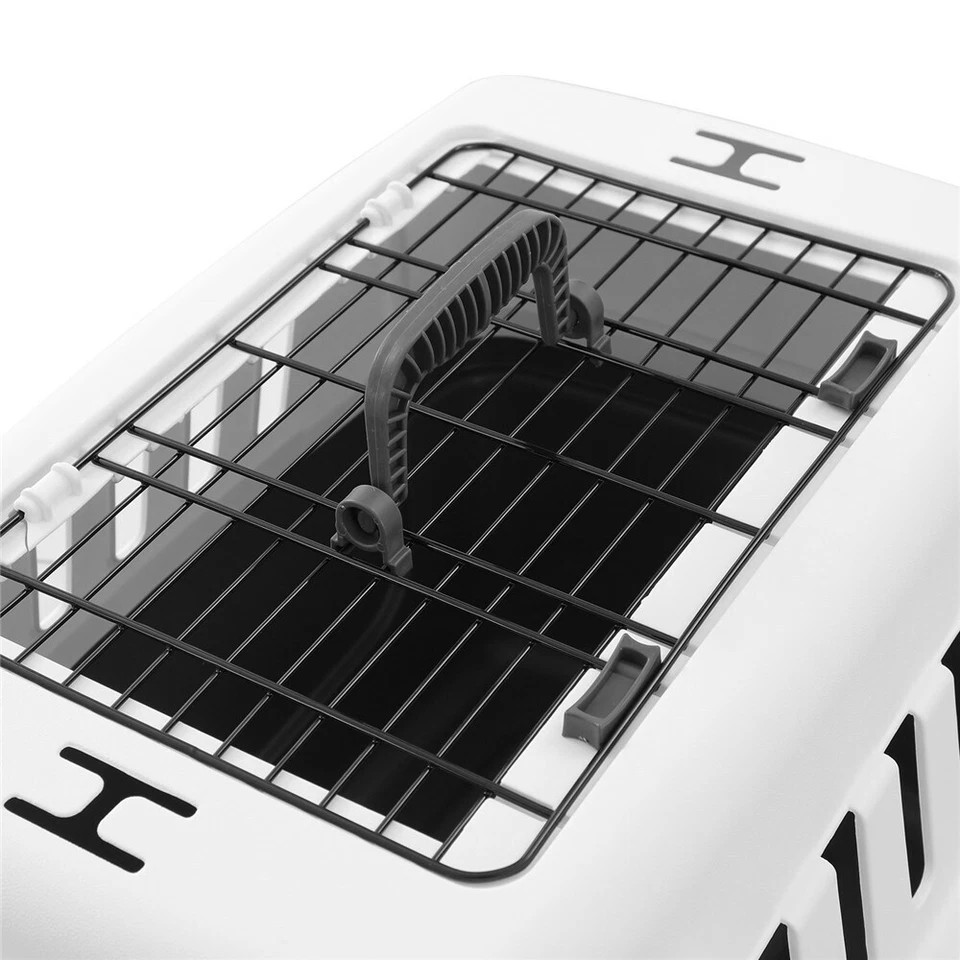 Paws & Claws Pet Carrier | 58.5cm Pet Dog Carrier | Travel Kennel | Crate w/ Metal Door Medium