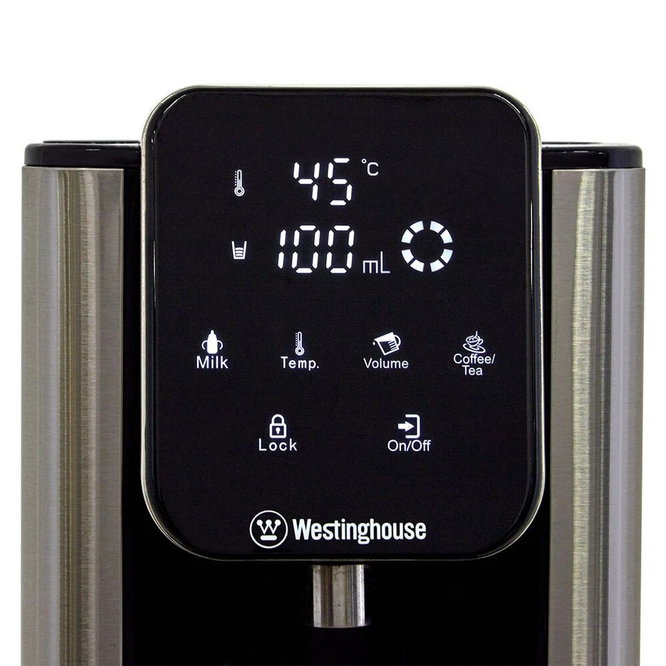 Westinghouse 2.7L Digital Instant Hot Water Dispenser/Urn/Boiler | Beautifully Designed Stainless Steel | Baby Bottle Function | Adjustable Presets