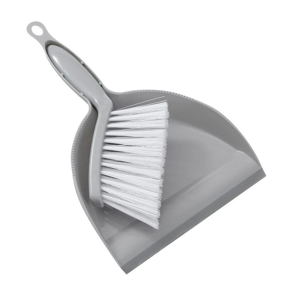 Compact Indoor Dustpan | 2Pk Duster and Pan | Snap-in-Brush Set Mini Assorted