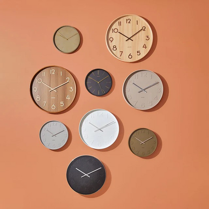 Karlsson Basswood Wall Clock | Modern Clock | Wooden Large Wall Mounted Clock