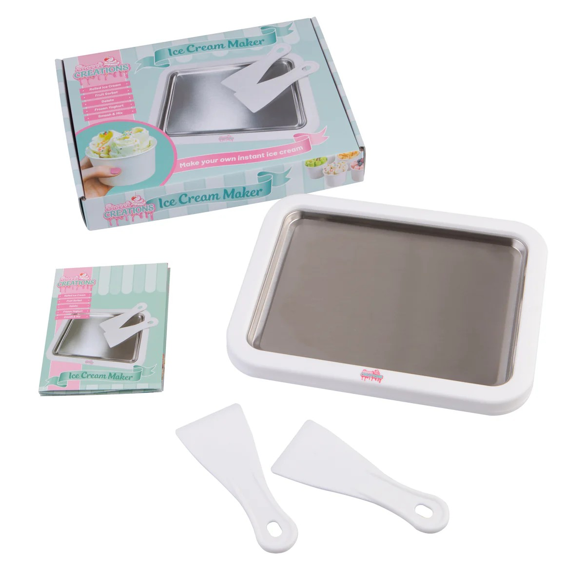 Ice Cream Making Tray | Fruit Sorbet Gelato Maker Smash & Mix Maker | Frozen Yogurt | BPA Free