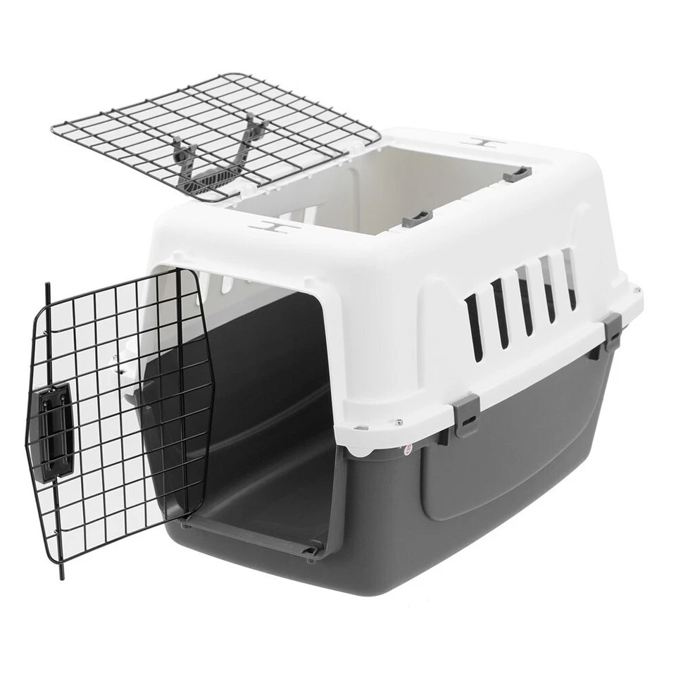 Paws & Claws Pet Carrier | 58.5cm Pet Dog Carrier | Travel Kennel | Crate w/ Metal Door Medium