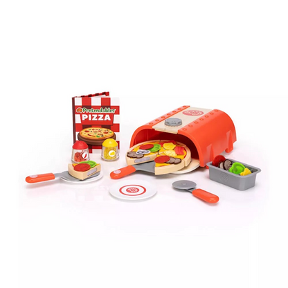 Pretendables Backyard Pizza Oven | Pretend Kitchen Kids/Childrens | Storage Box | Pizza Maker