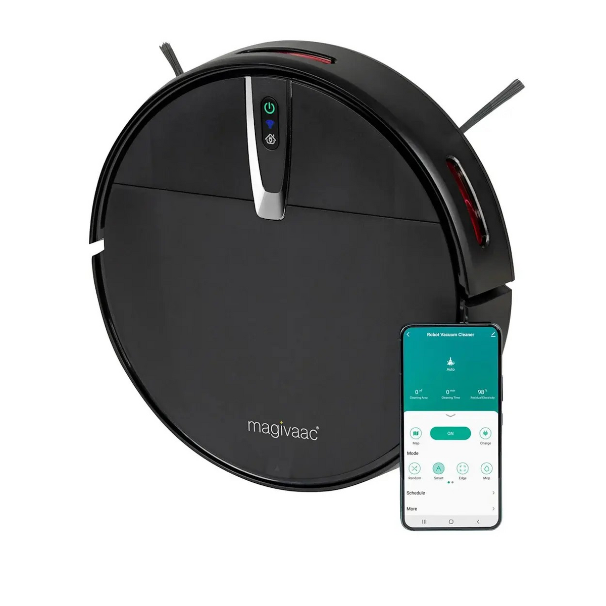 Magivaac Smart Robot Vacuum Cleaner | Cordless Vacuum, Sweeping and Mop Function | Handsfree Solution |  3 in 1 Cleaning | Avdanced Sensors