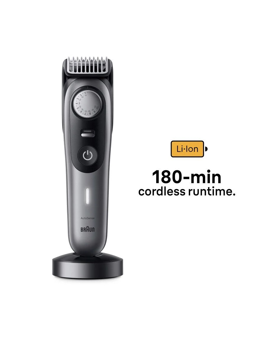 Braun Series 9 Professional Waterproof Beard Trimmer | Travel Case | Charging Stand