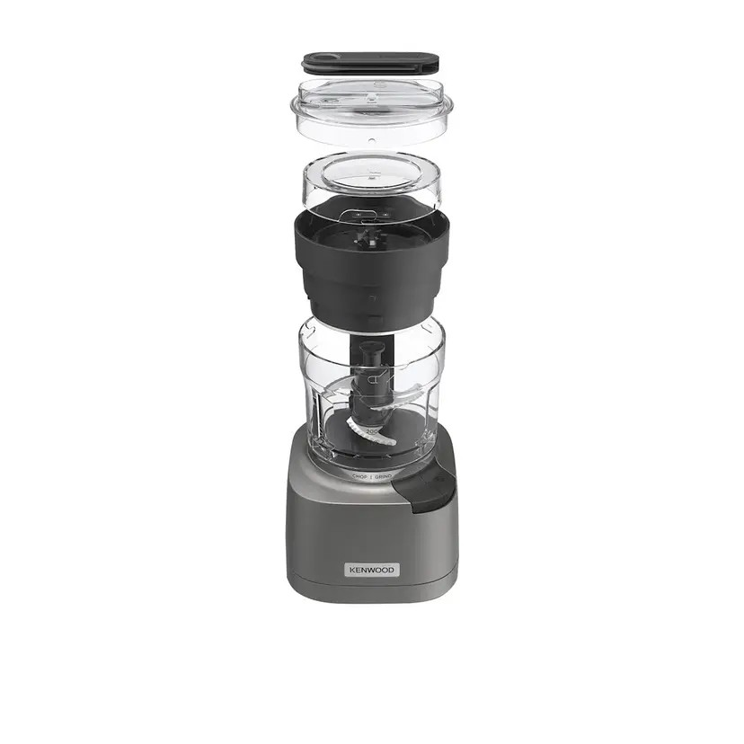 Kenwood CHP80000SI Duo Prep 2 in 1 Chopper and Grinder | Dishwasher Safe Parts | High Speed Metal Grinder | Powerful 800W Motor | Compact Design