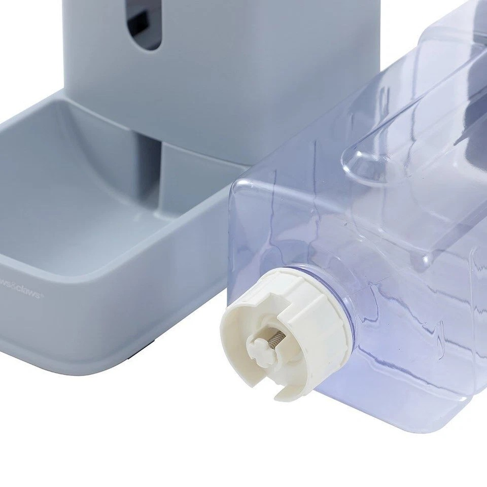 Paws And Claws | Gravity Pet Fresh Water Dispenser | 3.4L/28.5x16.5x31cm 2 Pk | Clear