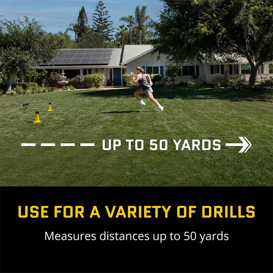 50 Yard Run Speed Gate Tracking | Portable Outdoor Training Running Timer Set