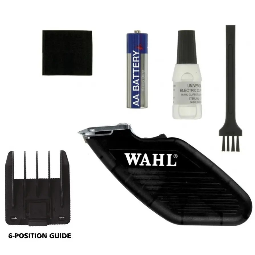 Wahl Pet Trimmer Kit | Battery Operated Dog Cat Hair Fur Clipper | Hardened Steel Blades