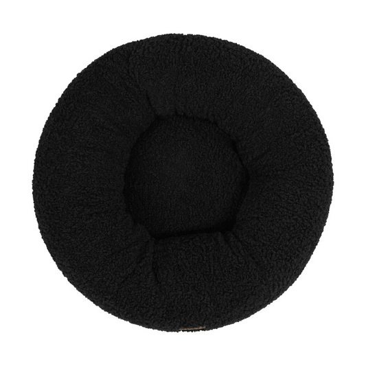 Charlie's Teddy Fleece Bed | Round Calming Dog Bed | Ultra Soft Washable Dog Bed | Anti-slip Base |