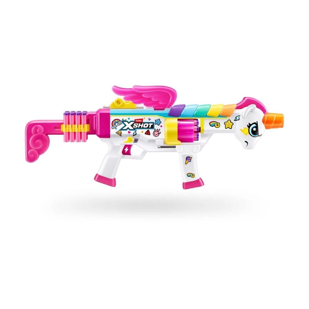 Zuru Xshot Blastercorn | Rizz Master w/ 24 Darts Action Figure Kids/Children | Suitable for 8y+ | 30 Metre Range