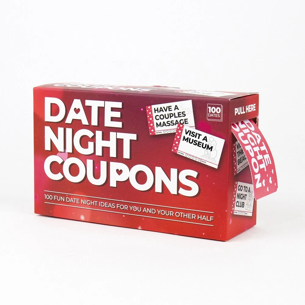 100pc Gift Republic Date Night Coupons Couples Romantic Ideas Activity Vouchers