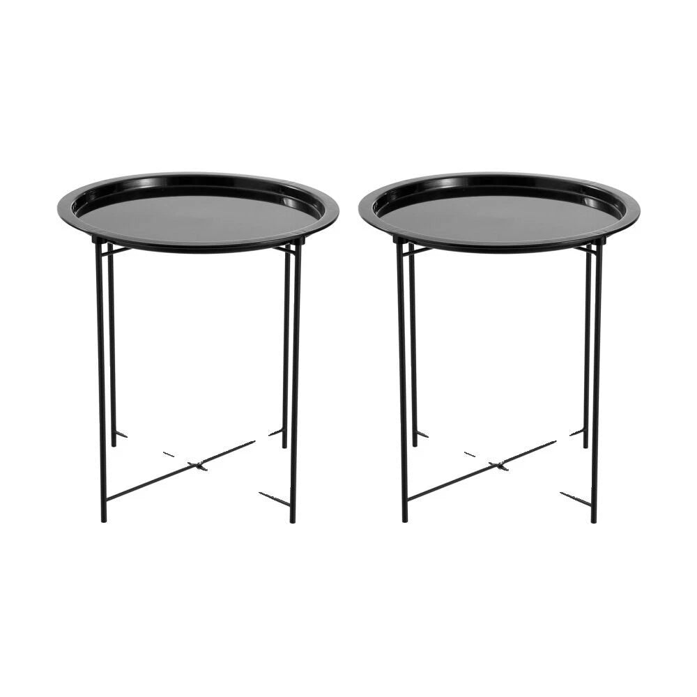 Boxsweden Luno Round Side Table | Dimensions 47x47x50cm 2PK