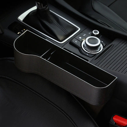 Car Seat Storage Box & Console | 2PCS Side Pocket Coin Phone Organizer | Cup Holder