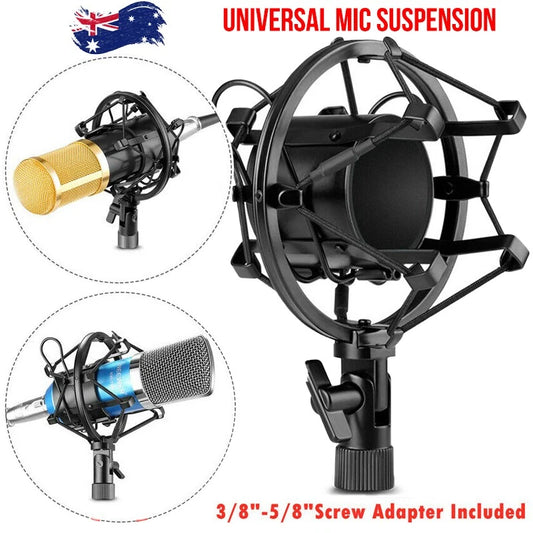Universal Mic Suspension | Anti-Shock Mount 43-46mm | Microphone Holder Clip New