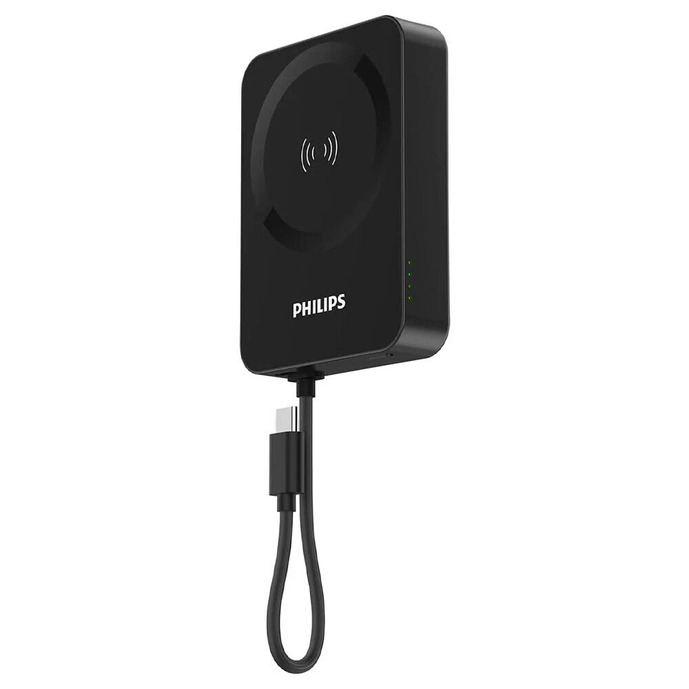 Philips 10000mAh MagSafe Wireless Charging | Portable Power Bank | Fast Charge | Magnetic
