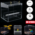 Automatic Acrylic Parrot Feeder | No Mess Bird Cage Seed Feeding | No Mess Feeder