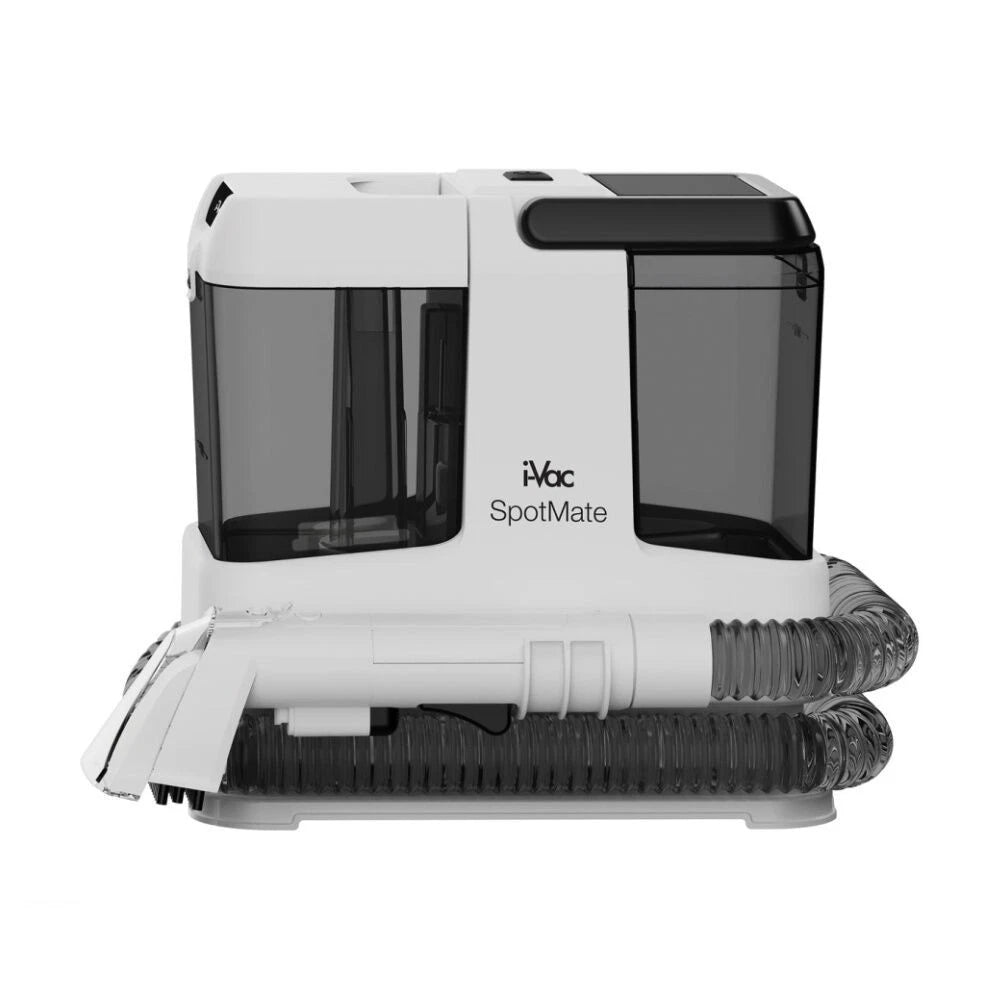 I-Vac SpotMate Spot Cleaner| Self-Clean Nozzle & Upholstery Tool White | Powerful Performance Vacuum