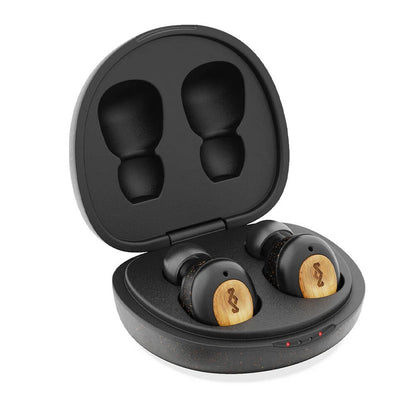 House of Marley Champion True Wireless Bluetooth 5.0 IPX4 Earphones Earbuds BLK | Sustainably Crafted