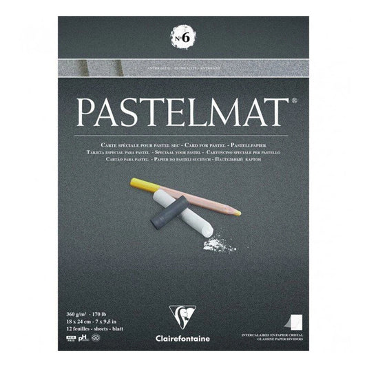 Pastelmat Pastel Paper Pad | No.6 12 Sheets 18x24cm 360gsm | Specially Developed for Pastellist